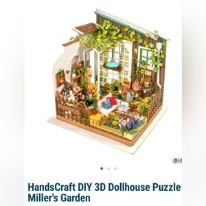 HandsCraft 3D Dollhouse Puzzle - Garden Retreat